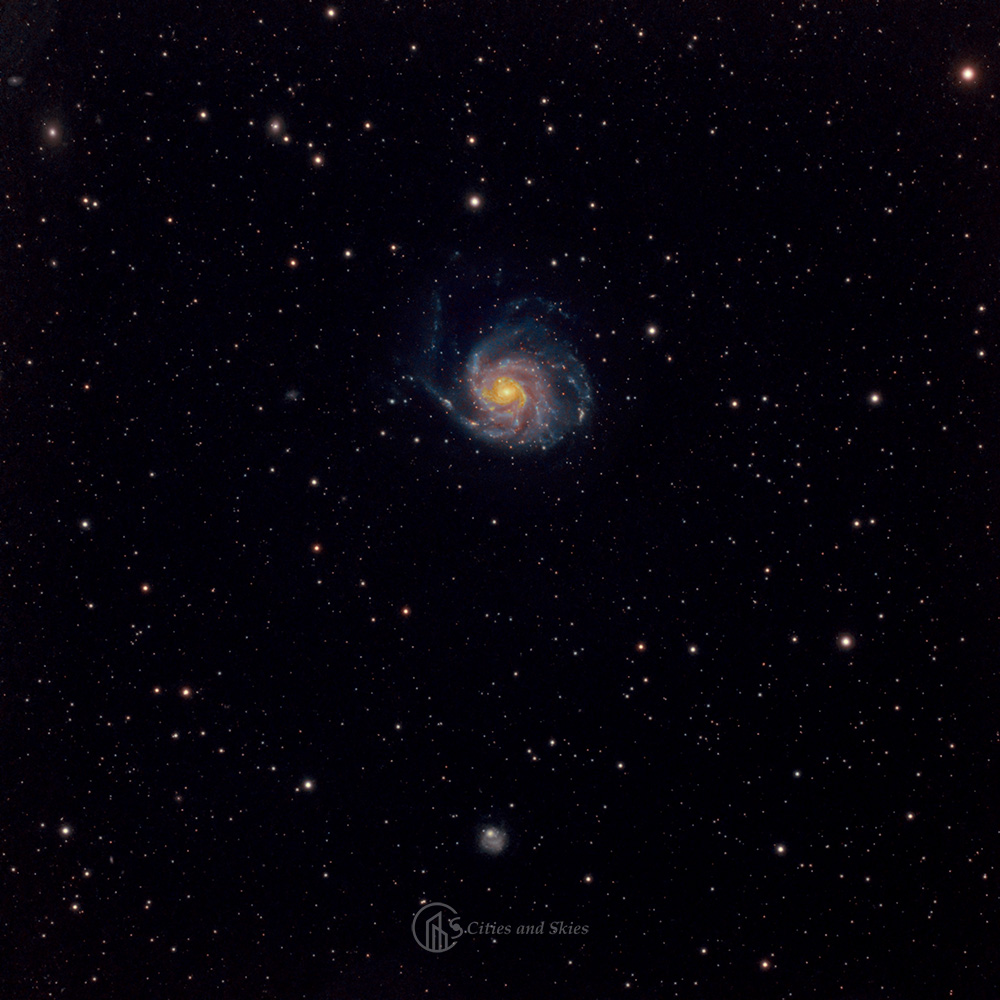 Small telescope astrophotography - Pinwheel Galaxy